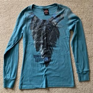 Women's Harley Davidson Graphic LS T-Shirt.